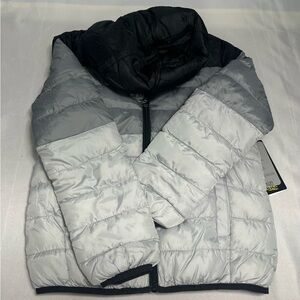 Stylish Kids Black and Gray Puffer Jacket